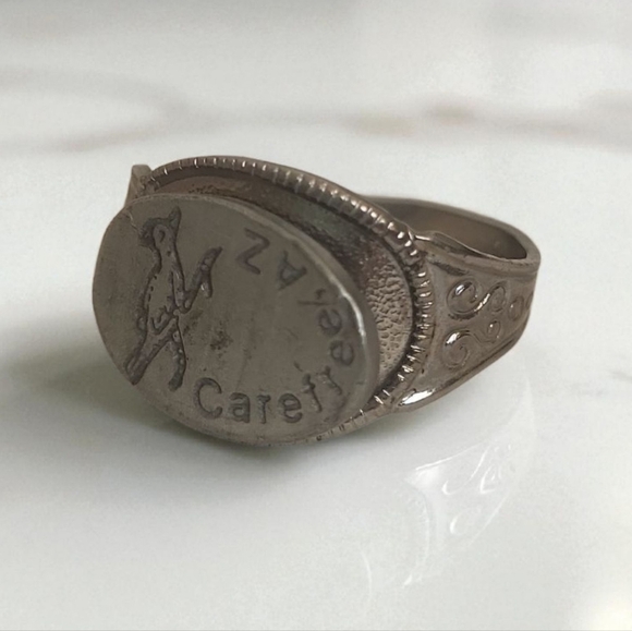 Carefree, AZ Bird Desert Spirit in Flight Spoon Ring - Picture 1 of 3